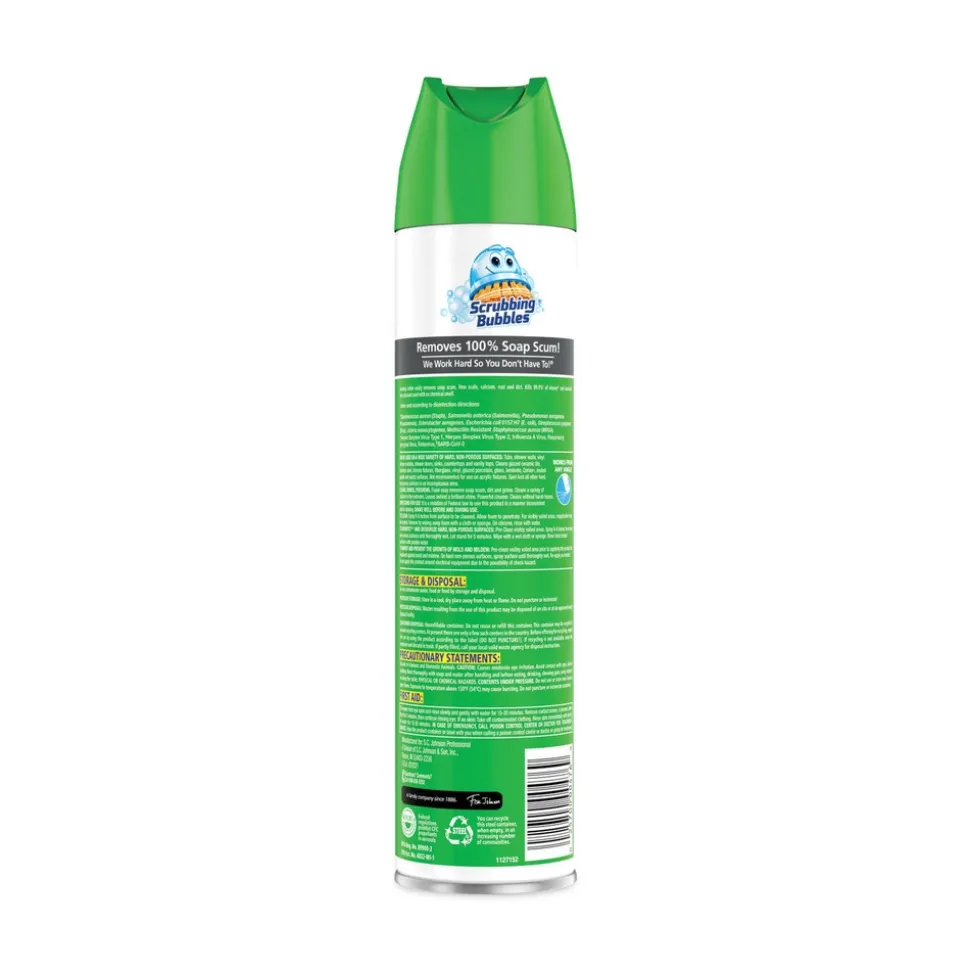 Scrubbing Bubbles 25-Ounce Disinfectant Restroom Cleaner II Spray - Rain Shower Scent (12/Carton)