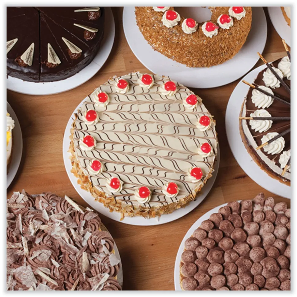 SCT 16 in. Diameter Bright White Paper Cake Circles - White (100/Carton)