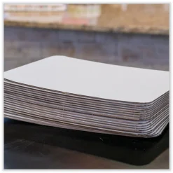 SCT Double Wall Pad Paper 10 in. x 14 in. Bakery Bright White Cake Pad - White (100/Carton)