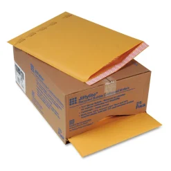 Sealed Air Jiffylite #7 Barrier Bubble Air Cell Cushion Self-Adhesive Closure Self-Seal 14.25 in. x 20 in. Bubble Mailer - Brown Kraft (25/Carton)