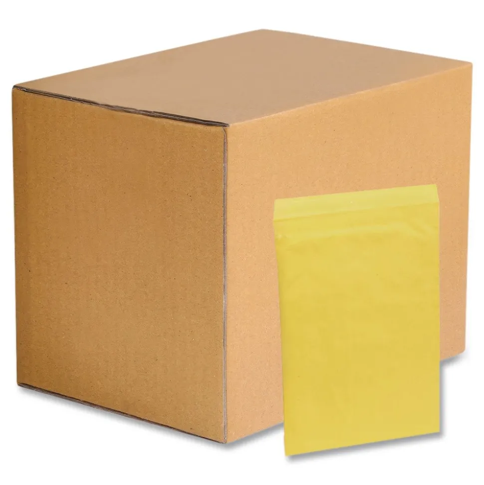 Sealed Air Jiffy #5 Paper Padding Self-Adhesive Closure 10.5 in. x 16 Padded Mailer - Golden Kraft (100/Carton)