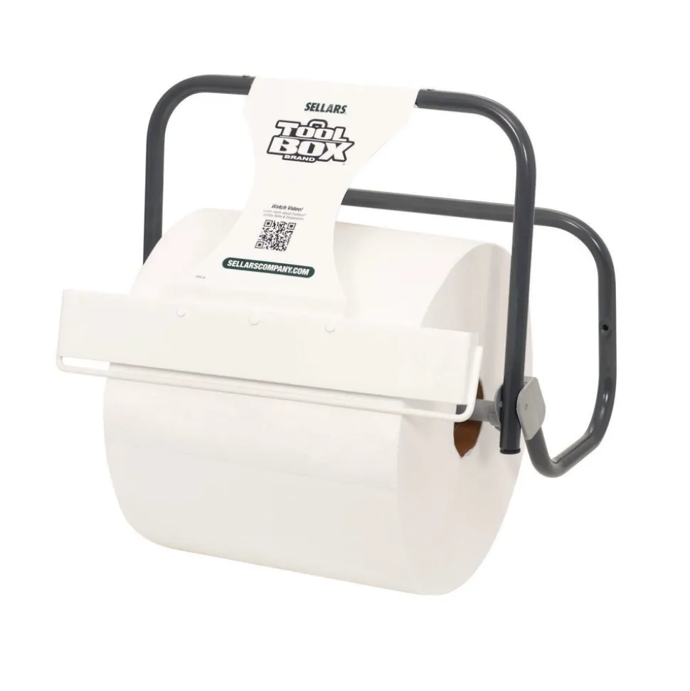 Sellars 1-Ply 11.8 x 12.8 TOOLBOX WaterWeave T600 Wipers - White (1/Carton)