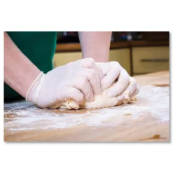 SemperCare Latex Examination Gloves - Cream/Medium (100/Box)