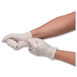 SemperCare Stretch Vinyl Examination Gloves - Large, Cream (1000/Carton)