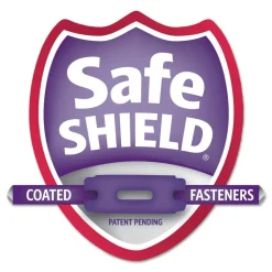 Smead 1 Divider Four SafeSHIELD Fasteners Legal Size Four-Section Pressboard Top Tab Classification Folders - Bright Red (10/Box)