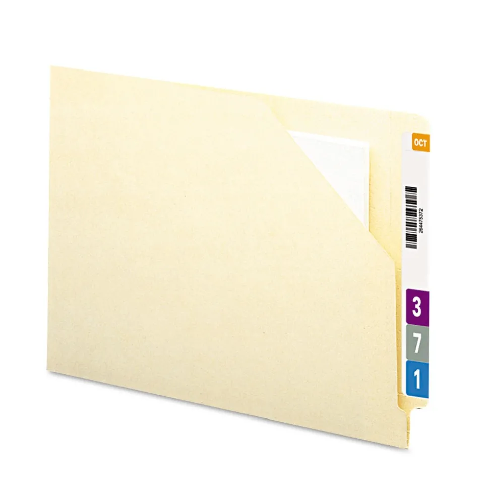 Smead End Tab File Jacket with Antimicrobial Product Protection - Manila/Letter Size (100/Box)