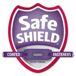 Smead End Tab Pressboard Classification Folders with Six SafeSHIELD Fasteners - Letter, Dark Blue (10/Box)
