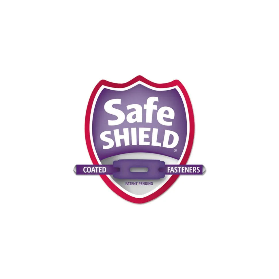 Smead Four SafeSHIELD Fasteners 1 Divider Legal Size Four-Section Pressboard Top Tab Classification Folders - Dark Blue (10/Box)