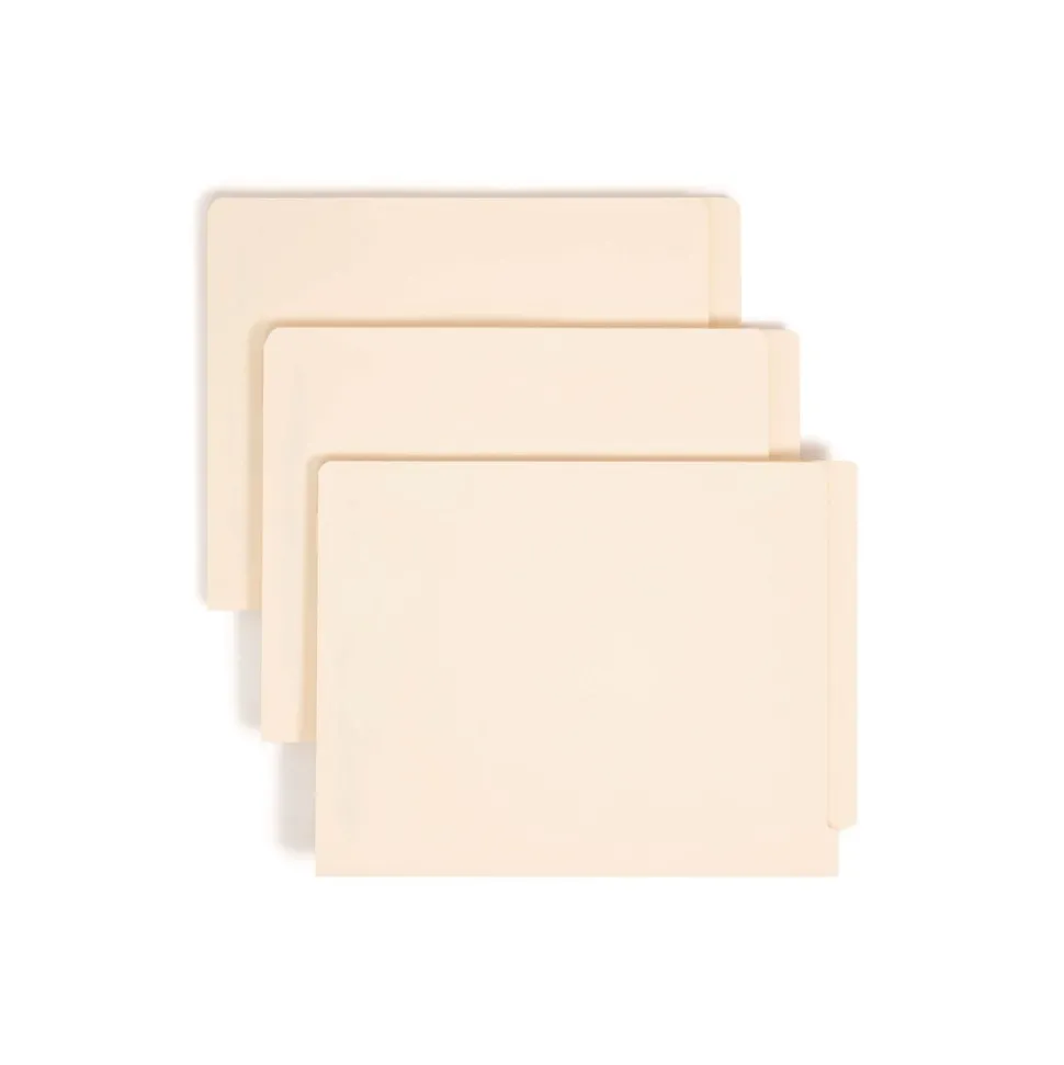 Smead 0.75 in. Expansion 4-Fastener Folder with Divider - Letter Size/Manila Exterior (50/Box)