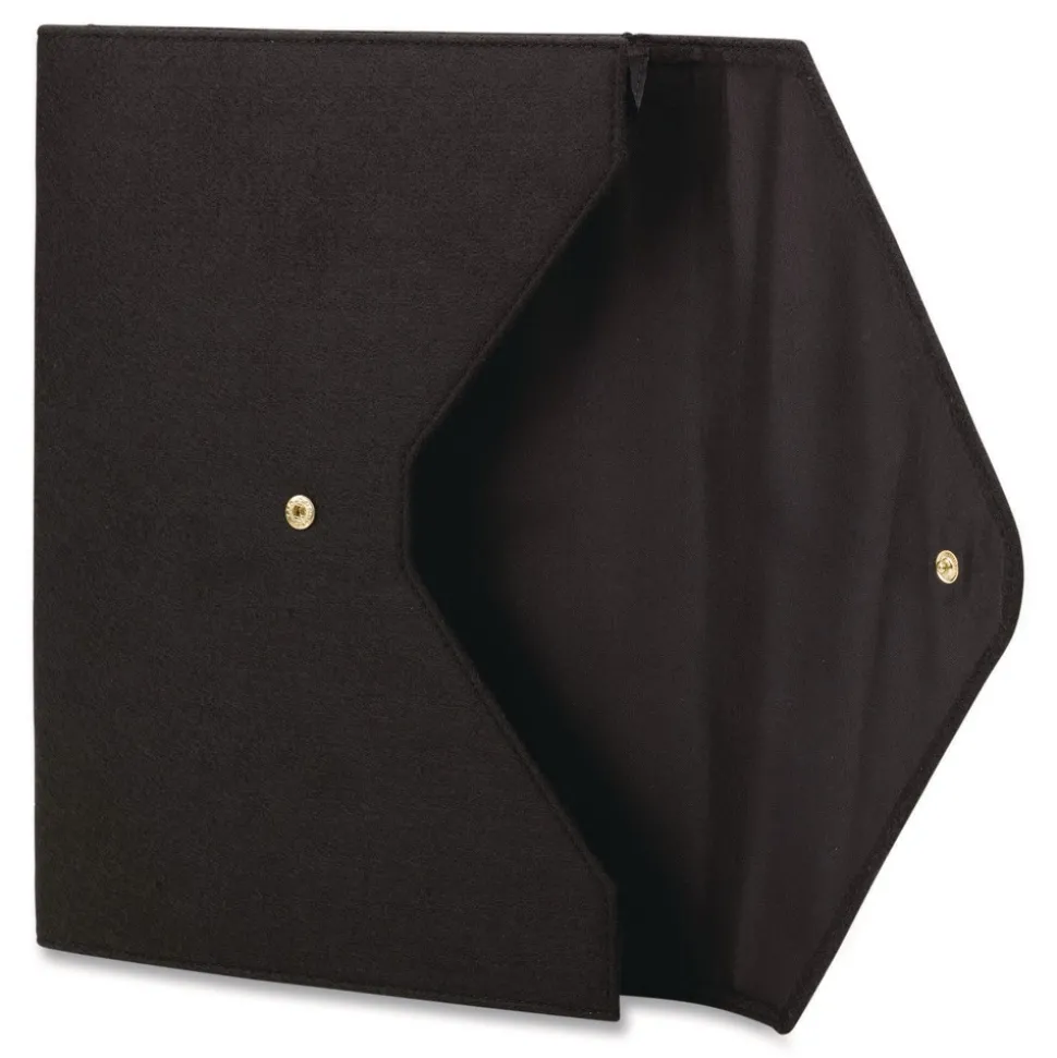 Smead 2 in. Expansion Letter Size Soft Touch Cloth Expanding Files - Black