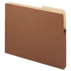 Smead 73085 1.75 in. Expansion Letter Size Redrope Drop Front File Pockets with 2/5-Cut Guide Height Tabs (25/Box)