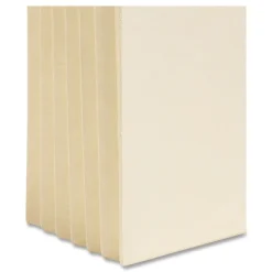 Smead 5.25 in. Expansion Letter Size End Tab TUFF Pockets - Manila (10/Box)