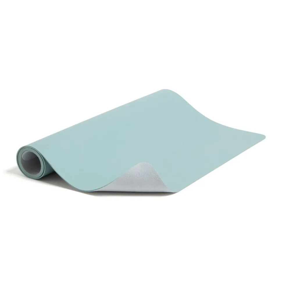 Smead 36 in. x 17 in. Vegan Leather Desk Pads - Light Blue