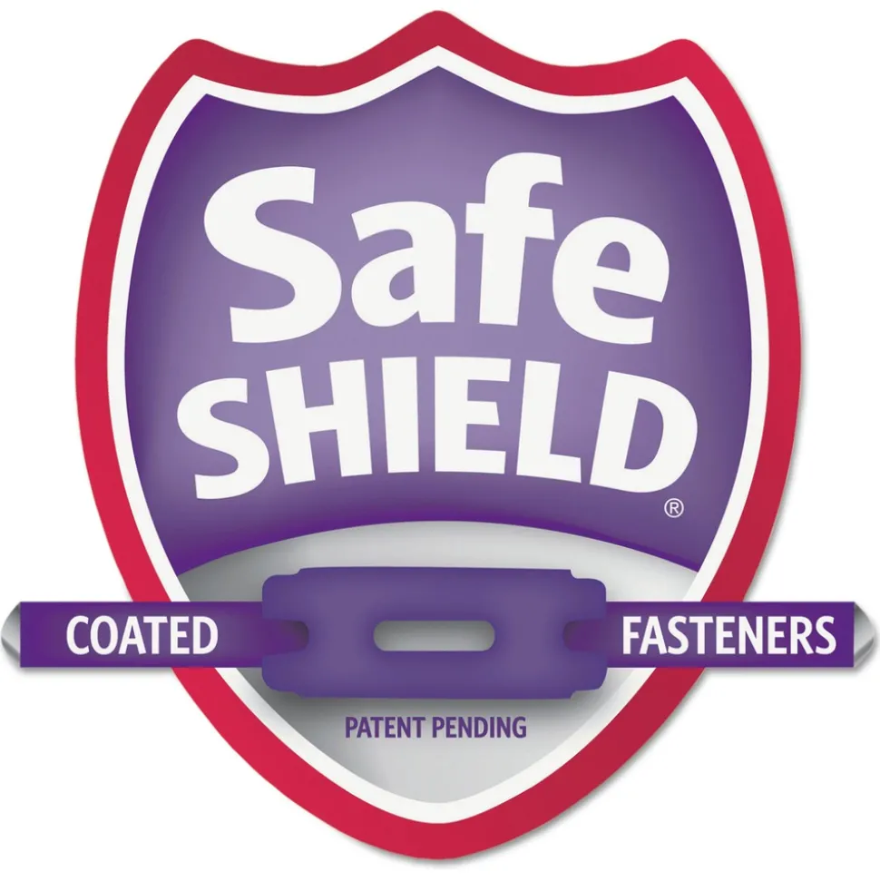 Smead 6 SafeSHIELD Fasteners 2 Dividers Letter Size 6-Section Pressboard Top Tab Pocket Classification Folders - Dark Blue (10/Box)