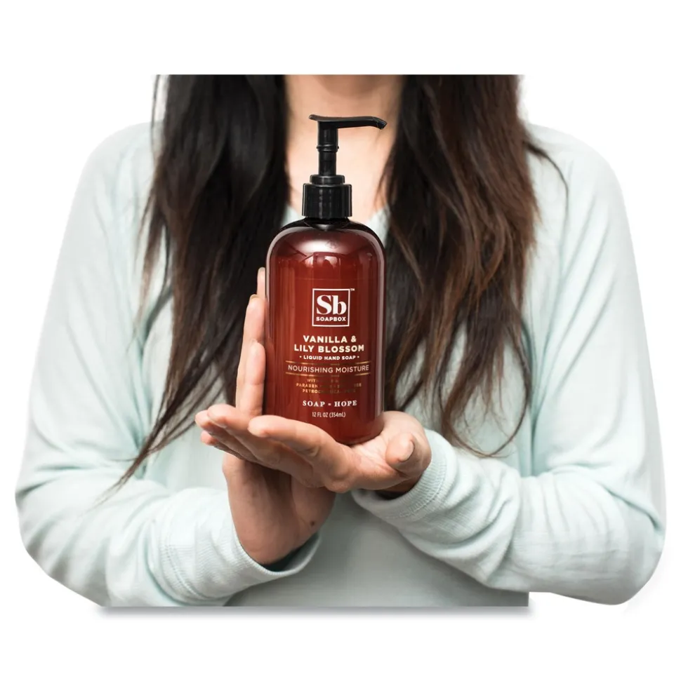 Soapbox 12 oz Hand Soap - Vanilla and Lily Blossom Scent (12/Carton)