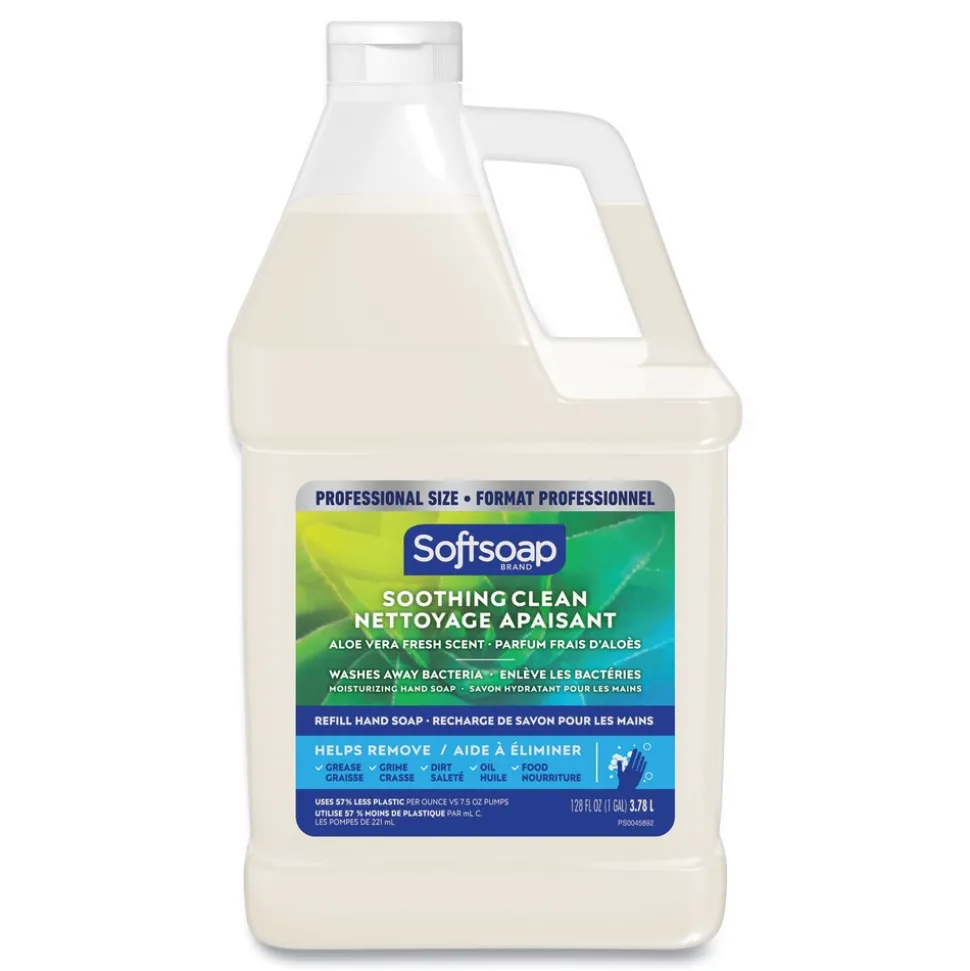 Softsoap 1 gal. Bottle Liquid Hand Soap Refill with Aloe - Aloe Vera Fresh Scent (4/Carton)