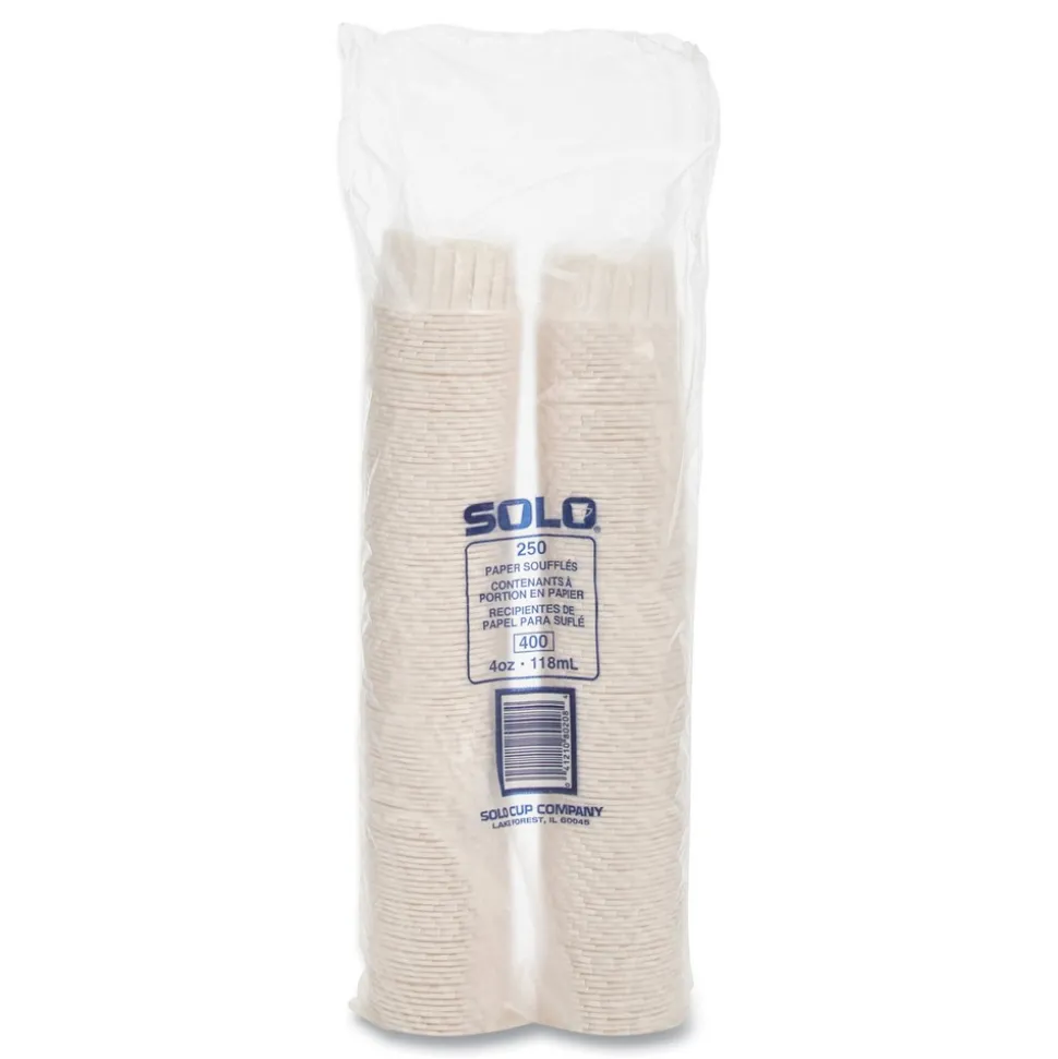 SOLO 4 oz. Paper Portion Cups - White (5000/Carton)