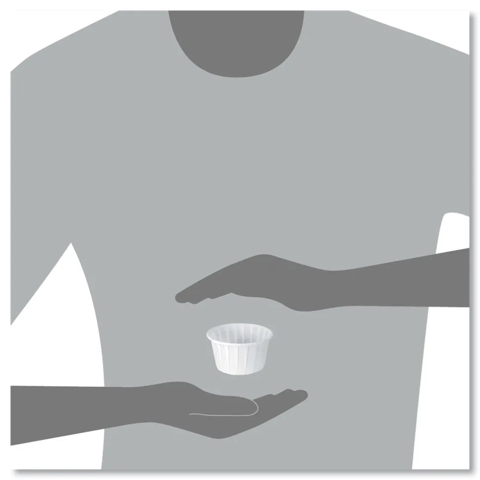 SOLO 4 oz. Paper Portion Cups - White (5000/Carton)