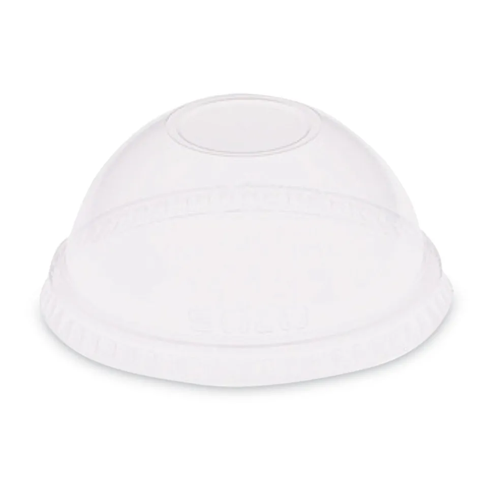 SOLO 2.5 oz to 9 oz Plastic Dome-Top Cold Cup Lids - Clear (2500/Carton)