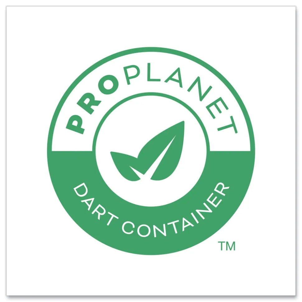 SOLO Bare Eco-Forward 6 in. Diameter ProPlanet Seal Clay-Coated Paper Plate - White/Brown/Green (1000/Carton)