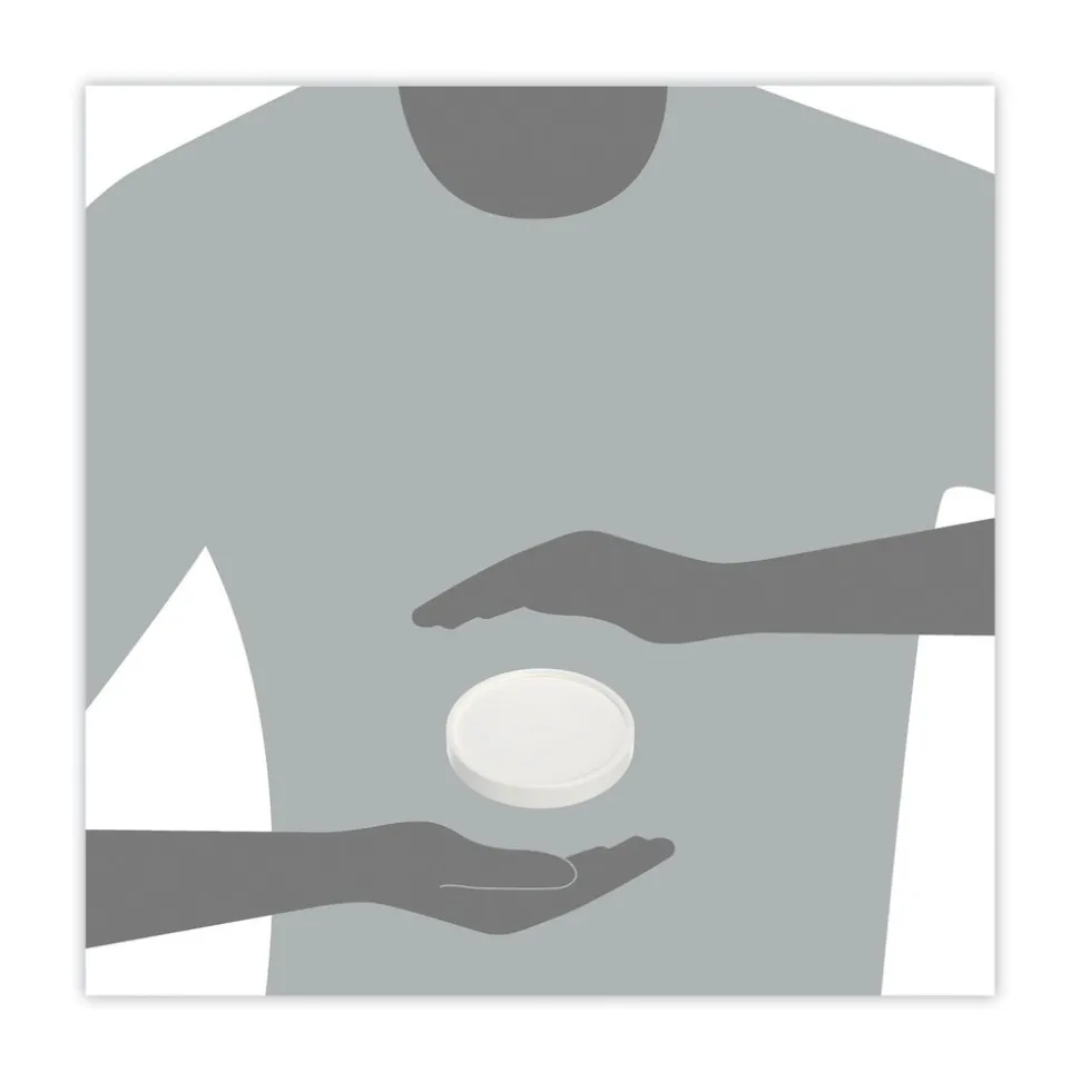 SOLO 16 oz Spiral-Wound Paper Hot Cup Lids - White (20/Carton)