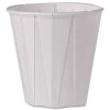 SOLO Paper Portion Cups 3.5 oz White 100/Pack