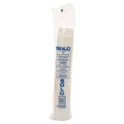 SOLO VS606X-02050 3.83 in. x 1.99 in. 6 oz. Double Poly Paper Food Container - White (1000/Carton)