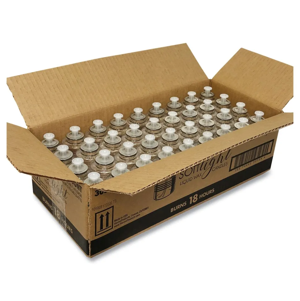 Sterno 18 Hour Burn Soft Light Liquid Wax (72/Carton)