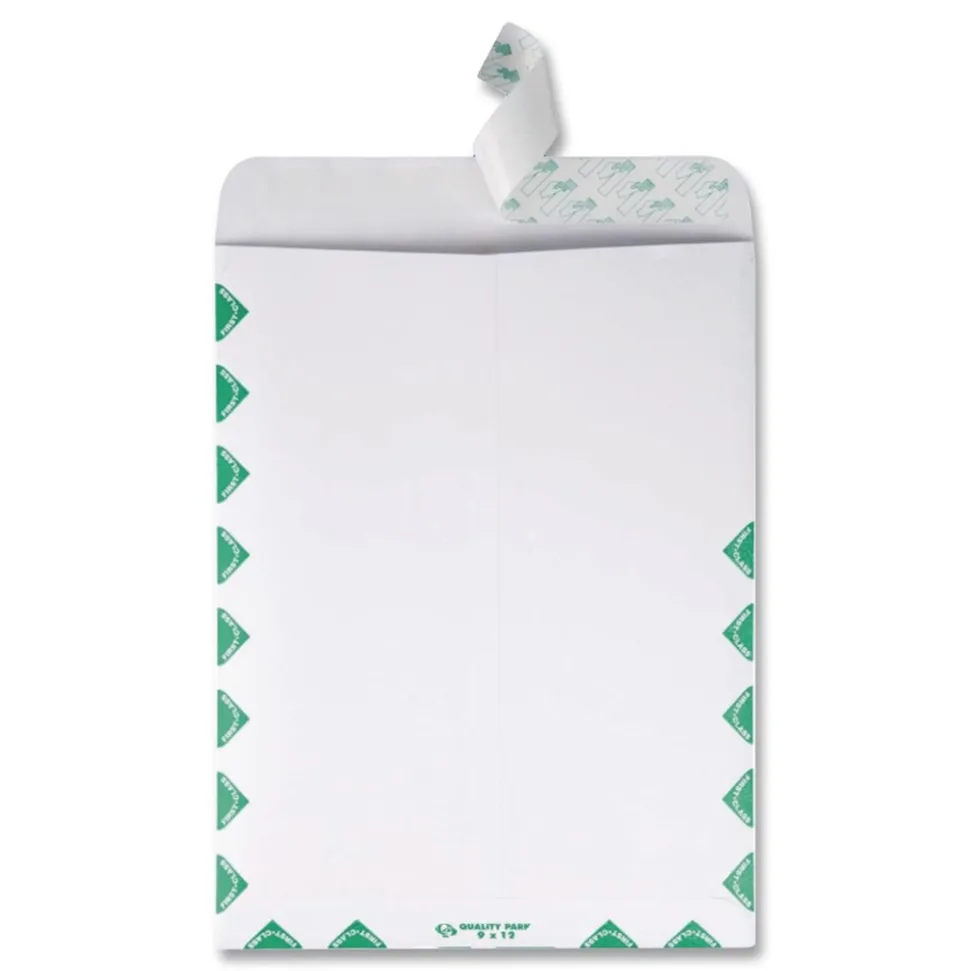 Survivor Tyvek First Class 10 x 13 18 lb. Heavy Square Flap Open End Expansion Mailers - White (100/Carton)