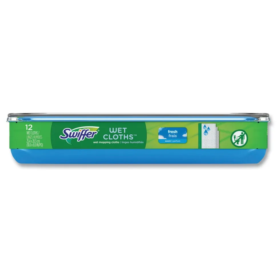 Swiffer 8 x 10 Wet Refill Cloths - Fresh Scent/White (6/Carton)