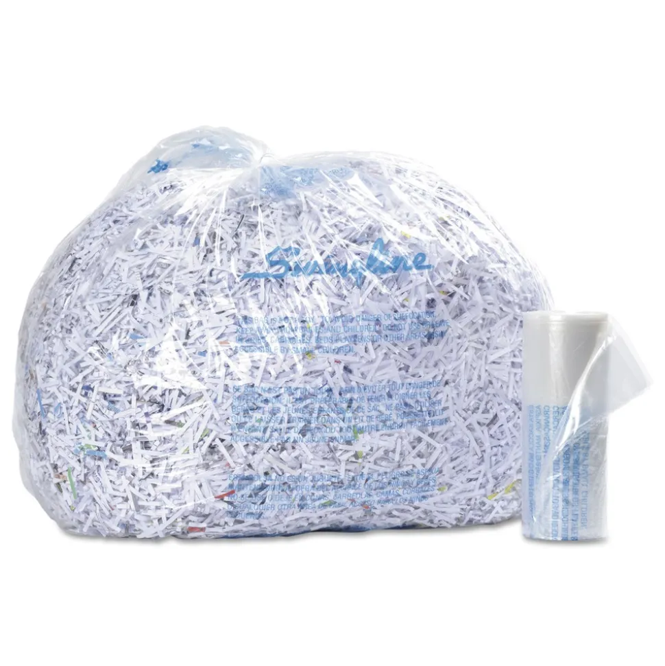 Swingline 35 - 60 Gallon Capacity Plastic Shredder Bags for TAA Compliant Shredders (100/Box)