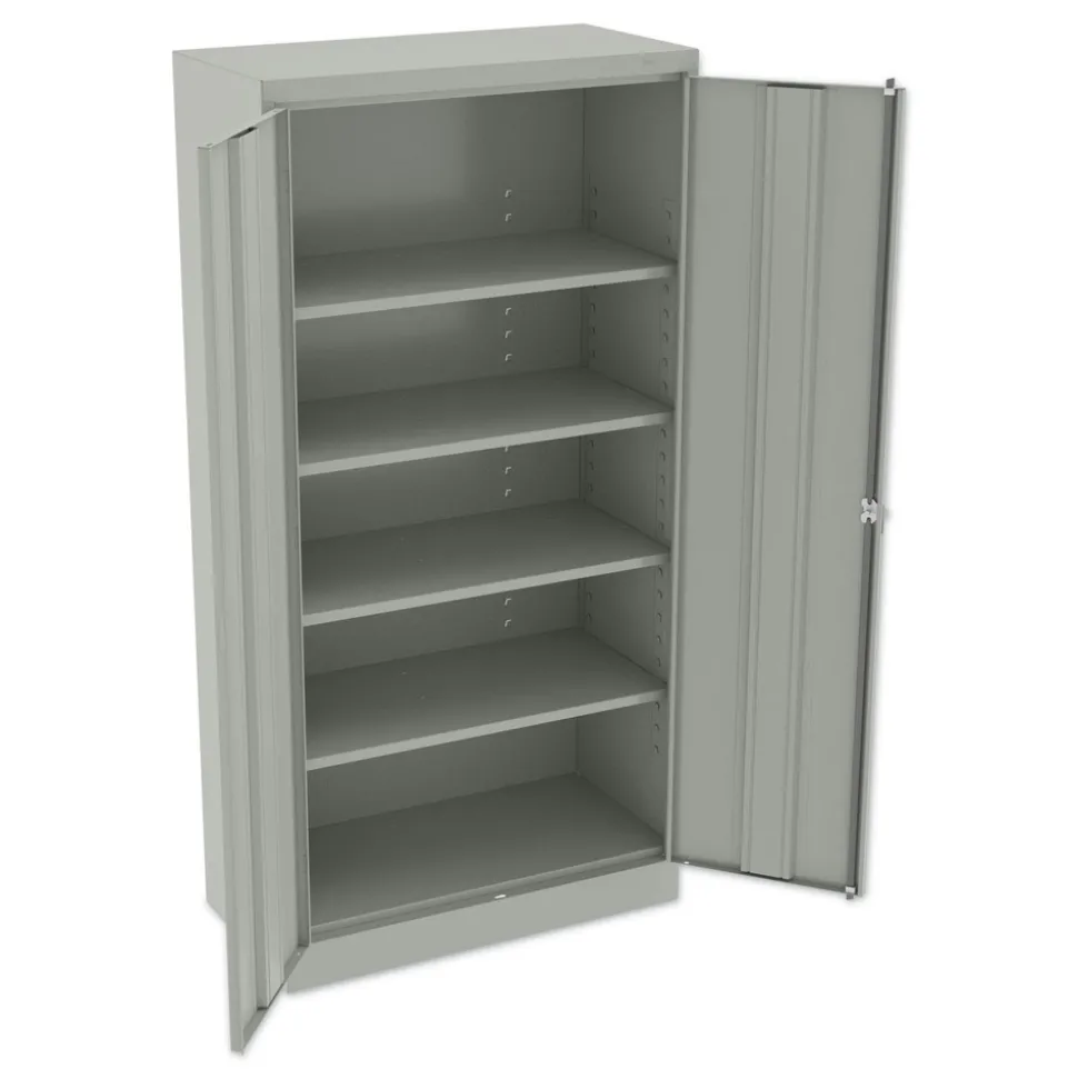 Tennsco 36 in. x 18 in. x 72 in. Assembled High Standard Cabinet - Light Gray