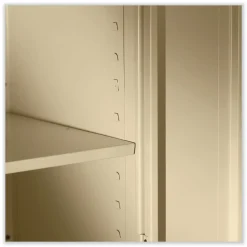 Tennsco 30 in. x 18 in. x 72 in. Assembled High Standard Cabinet - Black