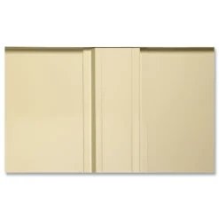 Tennsco 36 in. x 24 in. x 72 in. Unassembled High Standard Cabinet - Black