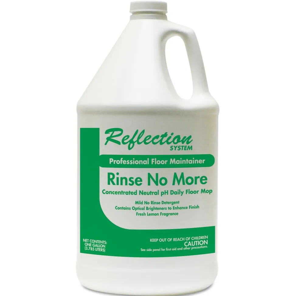 Theochem Laboratories 1 gal. Bottle Rinse-No-More Floor Cleaner - Lemon Scent (4/Carton)