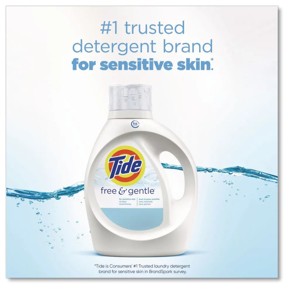 Tide Free and Gentle 132 oz HE Compatible Liquid Laundry Detergent (4/Carton)