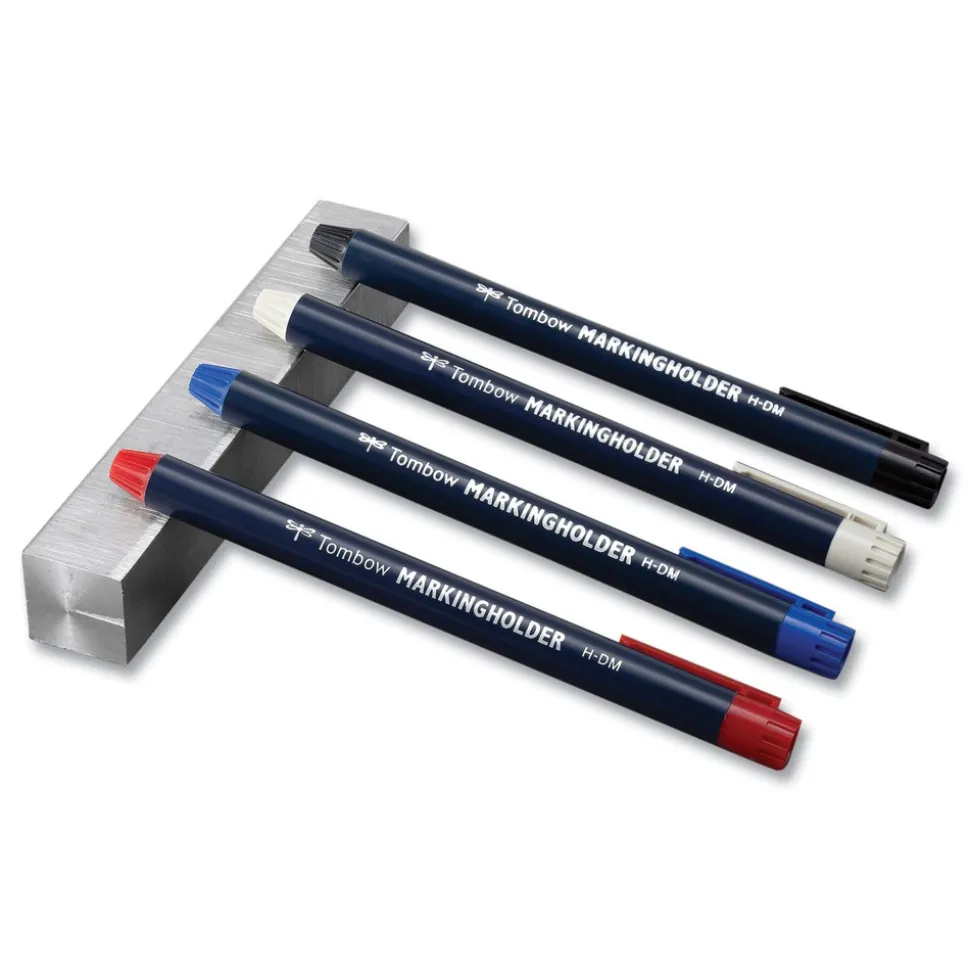 Tombow 4.4 millimeter Wax-Based Marking Pencil - White Wax/Navy Blue Barrel (10/Box)