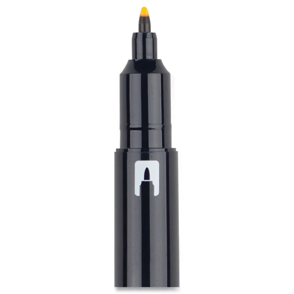 Tombow Mono Bullet/Chisel Tip Highlighters - Golden Yellow Barrel/Golden Yellow Ink (10/Box)