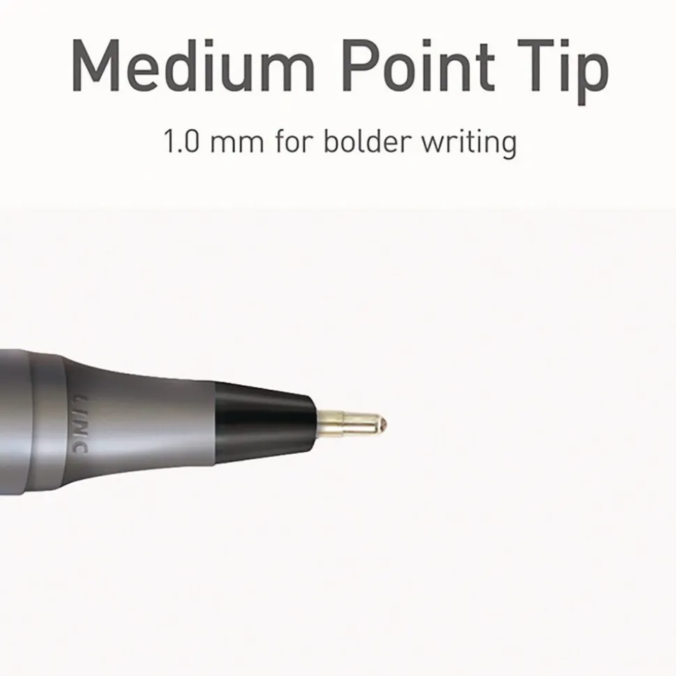 TOPS Medium 1 mm PENTONIC Stick Ballpoint Pen - Assorted Ink Colors/Charcoal Gray Barrel (25/Pack)