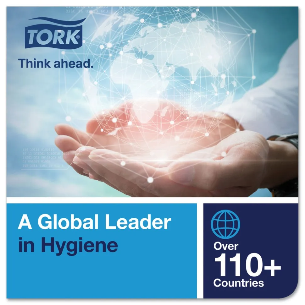 Tork 290092A Advanced Matic 7.7 in. x 525 ft. 2-Ply Hand Towel Roll - White (6/Carton)