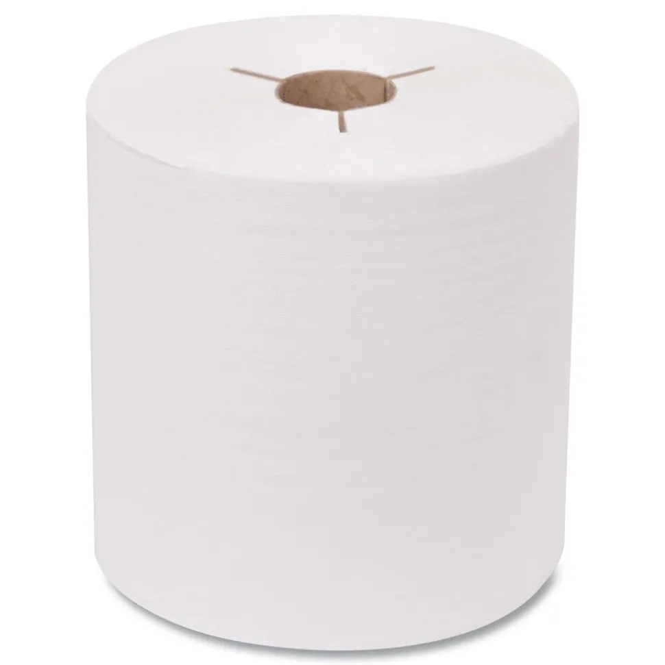 Tork 8 in. x 10 in. Advanced Notched Hand Towel Roll - White (6/Carton)