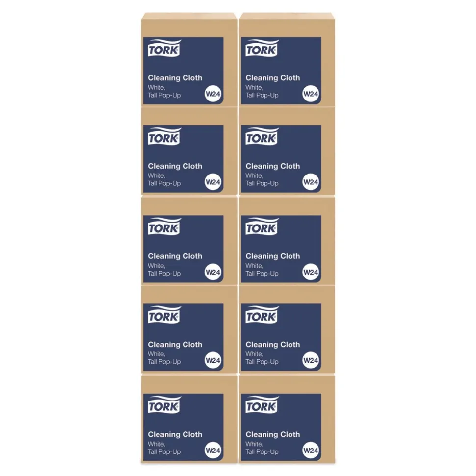Tork 510176 8.46 in. x 16.13 in. Cleaning Cloth - White (1000/Carton)