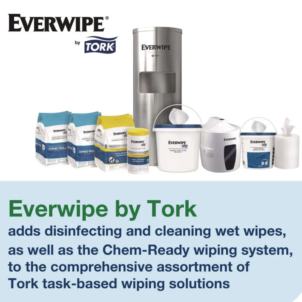 Tork 8.5 in. x 7 in. x 7 in. Chem-Ready Buckets - White (5/Carton)
