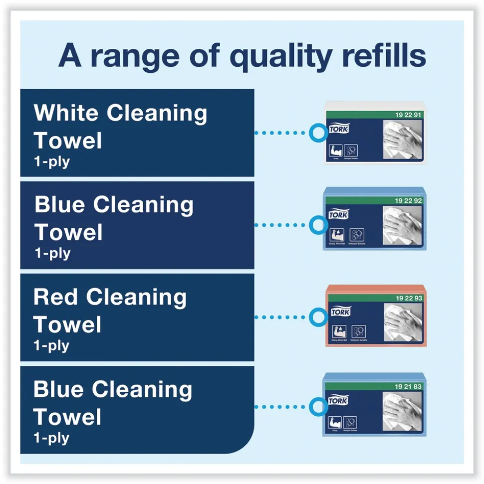 Tork 8.42 in. x 4.22 in. x 5.74 in. Small Bracket Wiper Dispenser - White