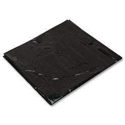 Trinity Plastics 23 in. x 46 in. 45 gal. 1.6 mil Flat Pack Low-Density Can Liners - Black (100/Carton)