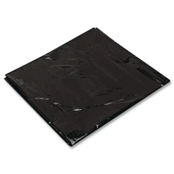 Trinity Plastics 33 in. x 39 in. 33 gal. 1.25 mil Flat Pack Low-Density Can Liners - Black (100/Carton)