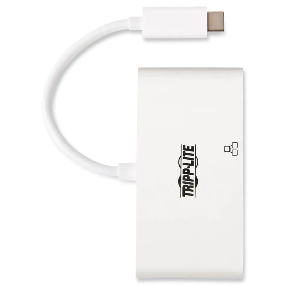 Tripp Lite USB-C 4K HDMI USB-A PD Charging 4K Dock with Charging and Ethernet - White