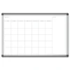 U Brands PINIT 35 x 23 Magnetic Dry Erase Undated One Month Calendar - White