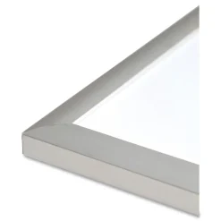 U Brands 47 x 35 Melamine Dry Erase Board - White Surface/Silver Frame
