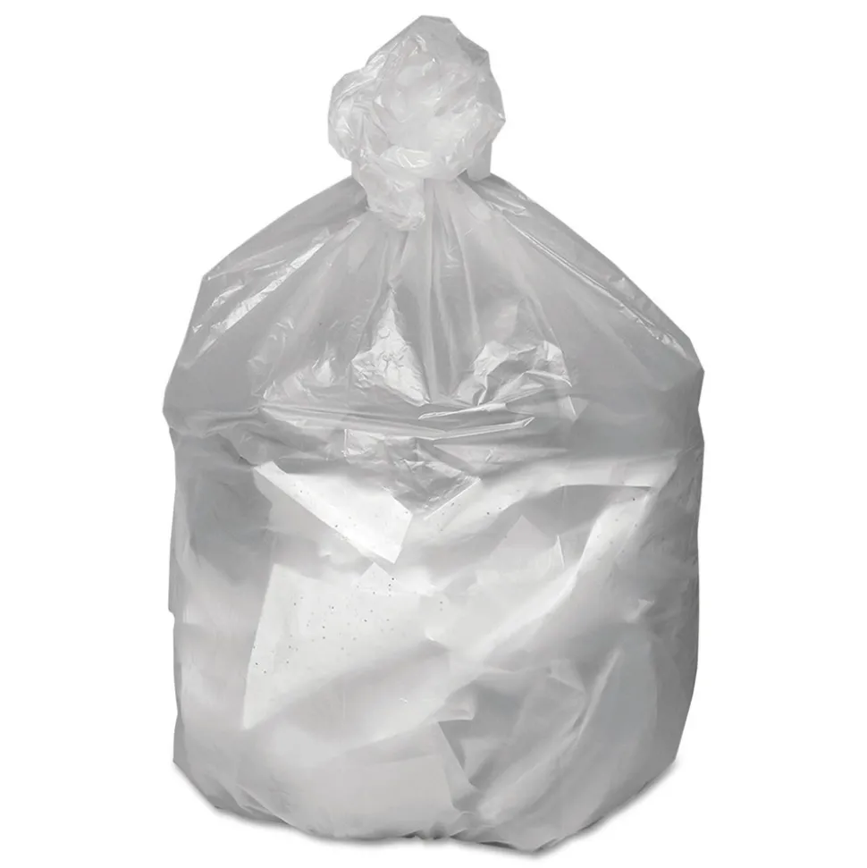 Ultra Plus 24 in. x 33 in. 16-Gallon 8 mic. Can Liners - Natural (1000/Carton)
